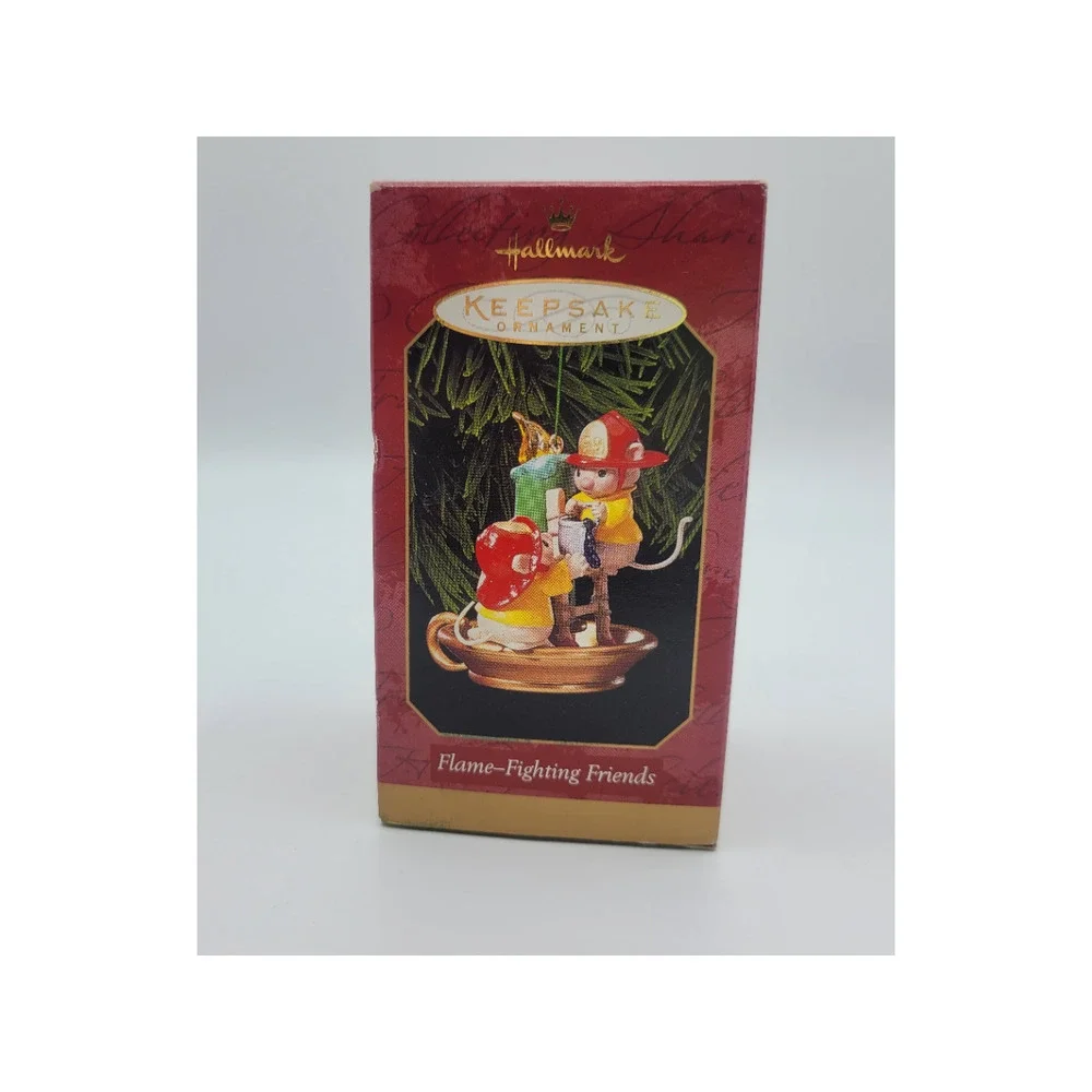 Hallmark‎ Keepsake Ornament 1999 Flame-fighting Friends Mouse Candlestick